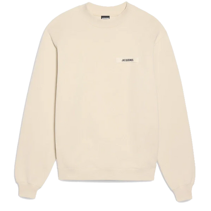 Jacquemus Le Sweatshirt Gros Grain Cream
