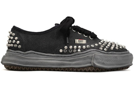 Maison Mihara Yasuhiro Baker OG Sole Studded Canvas Low Black Black