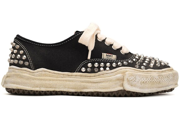 Maison Mihara Yasuhiro Baker OG Sole Studded Canvas Low Black