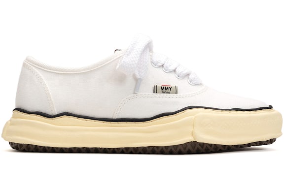 Maison Mihara Yasuhiro Baker Vintage-Like OG Sole Canvas Low White