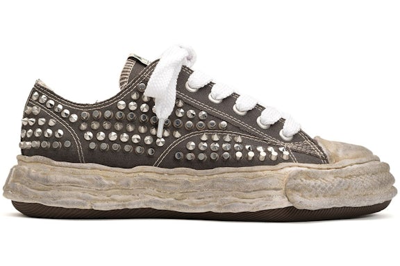 Maison Mihara Yasuhiro Peterson 23 OG Sole Studded Canvas Low Grey