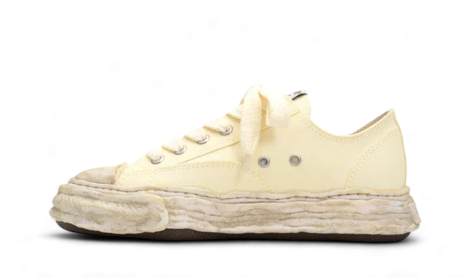 Maison Mihara Yasuhiro Peterson Canvas Low Vintage White