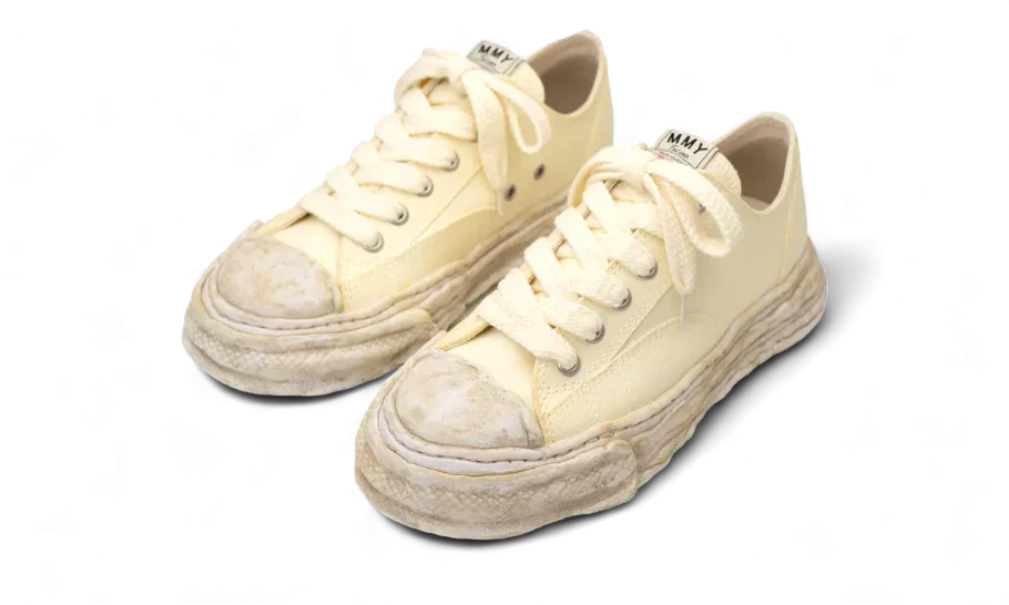 Maison Mihara Yasuhiro Peterson Canvas Low Vintage White