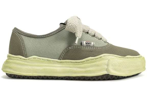 Maison Mihara Yasuhiro Baker OG Sole Over Dyed Canvas Low Green