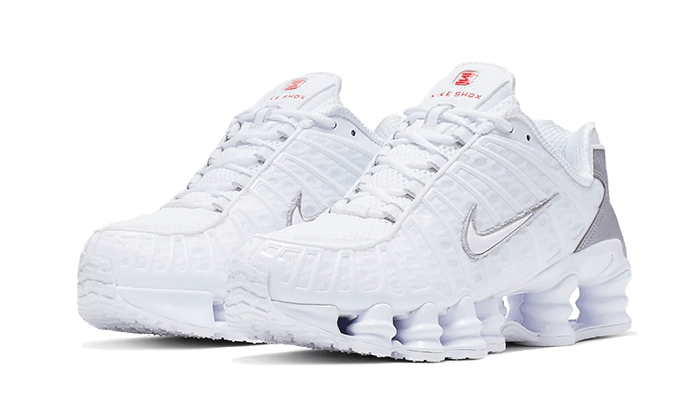 Nike Shox TL White Metallic Silver Max Orange