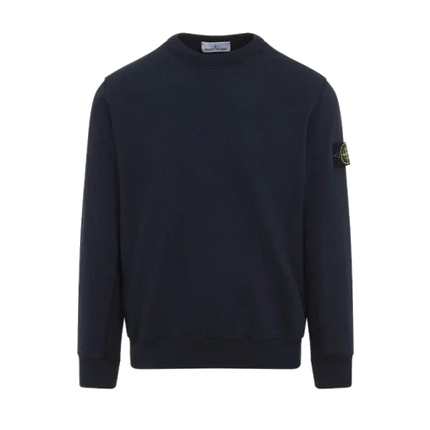 Stone Island Cotton Sweatshirt Navy Blue