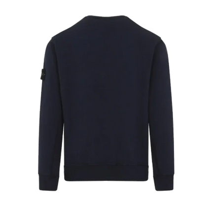 Stone Island Cotton Sweatshirt Navy Blue