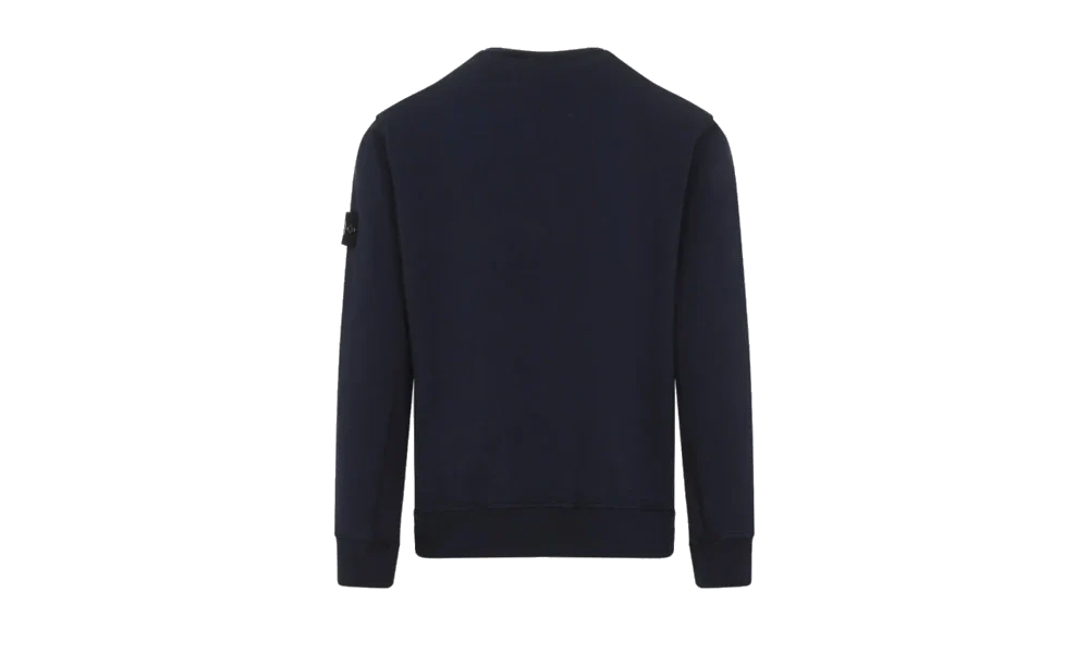 Stone Island Cotton Sweatshirt Navy Blue