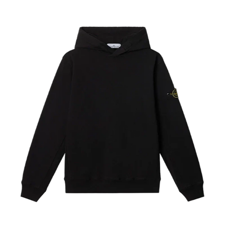 Hooded Sweatshirt Old Effect Black