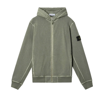 Zipped Sweatshirt Khaki