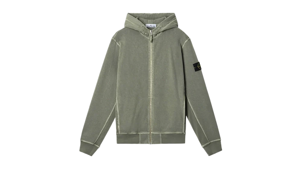 Zipped Sweatshirt Khaki
