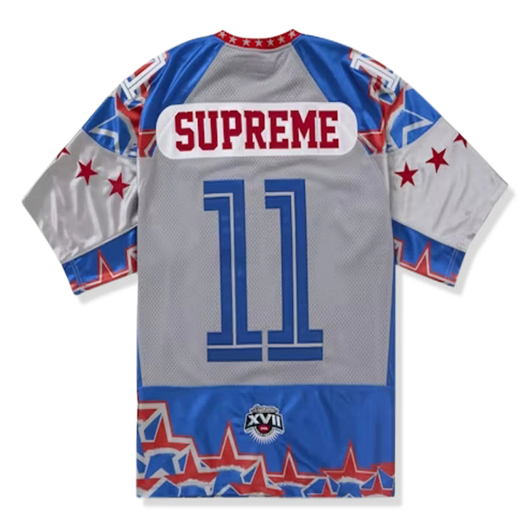Back view of Supreme Stars Football Jersey Royal Blue