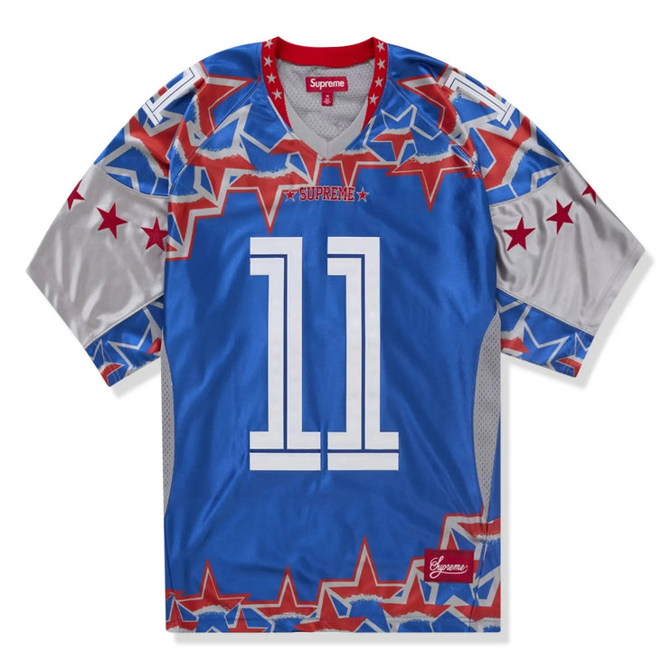 Front view of Supreme Stars Football Jersey Royal Blue