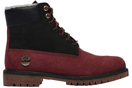 Timberland 6" Premium Boot Shearling Syrah Black (GS)