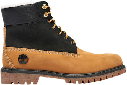 Timberland 6" Premium Boot Shearling Wheat Black (GS)