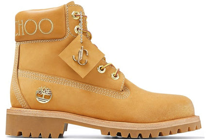 Timberland 6" Boot Jimmy Choo Premium Wheat Gold Glitter (Women's)