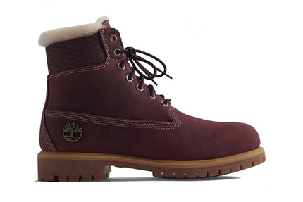 Timberland 6" Premium Shearling Boot Ronnie Fieg Kith Burgundy