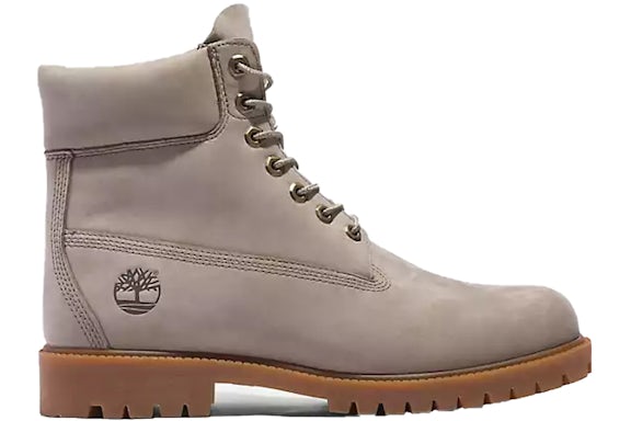 Timberland Heritage 6 Inch Lace Up Waterproof Light Taupe Nubuck