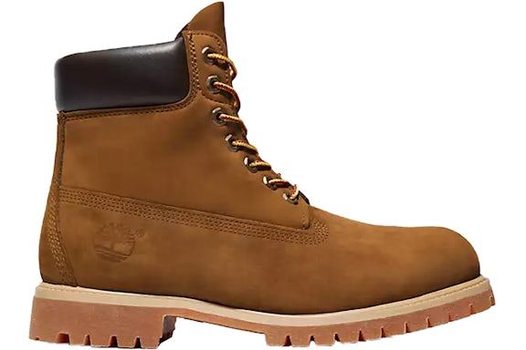 Timberland Premium 6 Inch Lace Up Waterproof Dark Wheat Nubuck