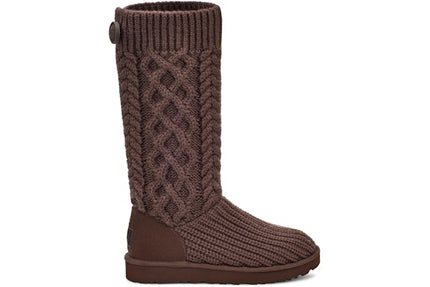 UGG Classic Cardi Cabled Knit Boot Burnt Cedar (Women's)