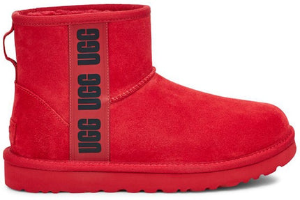 UGG Classic Mini Side Logo Boot Samba Red Black (Women's)