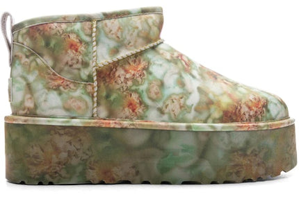 UGG Classic Ultra Mini Platform Boot Collina Strada Green Floral