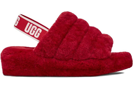 UGG Fluff Yeah Slide Samba Red (Women's)