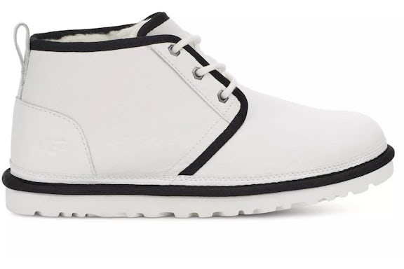 UGG Neumel Leather Boot White Black