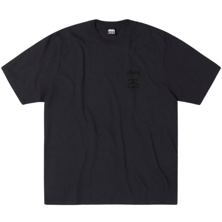 Stussy T Shirt Sock Link Pigment Dyed Black