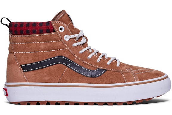 Vans Sk 8-Hi MTE-1 Plaid Brown Red