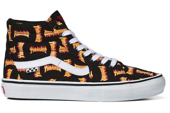 Vans Sk 8-Hi Thrasher Allover Logo Black