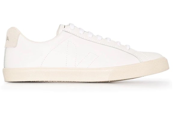 Veja Esplar Leather Stitched White Tan