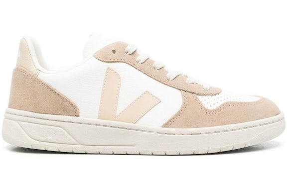 Veja V-10 Chromefree Leather White Sable Sahara