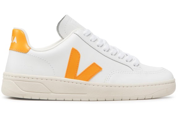 Veja V-12 Leather White Ouro (Women's)