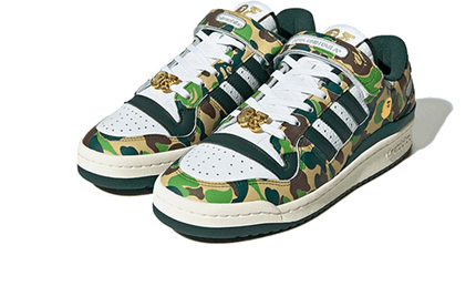 Adidas Forum 84 Low Bape 30th Anniversary Green Camo