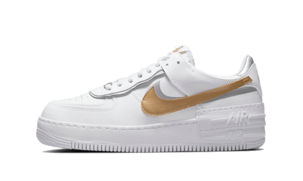 Nike Air Force 1 Shadow White Metallic Gold