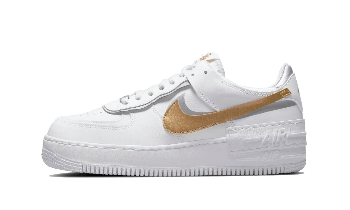 Nike Air Force 1 Shadow White Metallic Gold