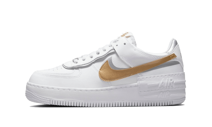 Nike air force 1 with gold tick sales