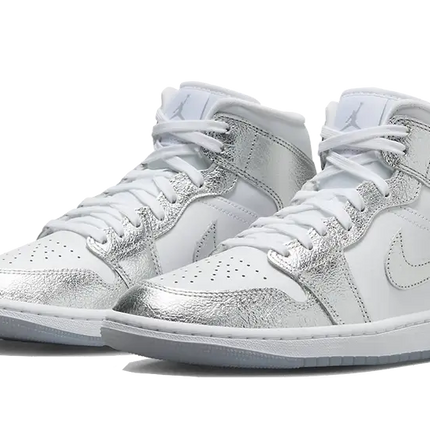 Air Jordan 1 Mid Crinkled Chrome