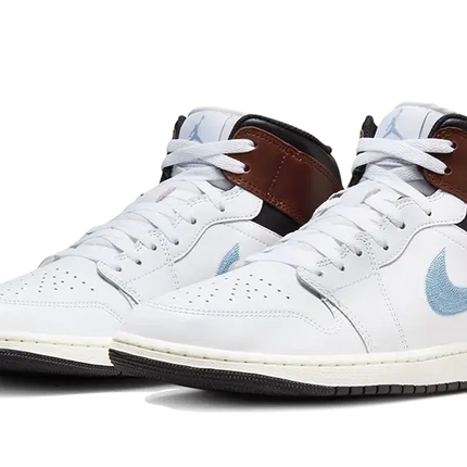 Air Jordan 1 Retro Mid SE Brown Blue Grey