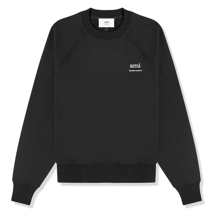 Front view of Ami Paris Ami Alexandre Mattiussi Black Sweatshirt USW024747001