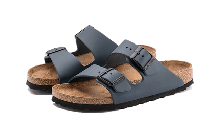 Birkenstock Arizona Natural Leather Blue