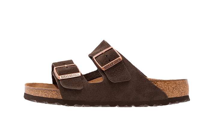 Birkenstock Arizona Suede Leather Soft Footbed Mocha