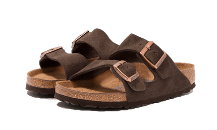 Birkenstock Arizona Suede Leather Soft Footbed Mocha