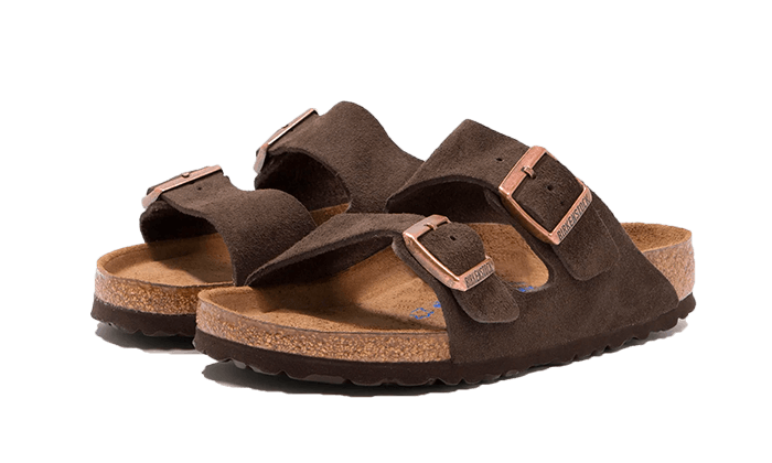 Birkenstock Arizona Suede Leather Soft Footbed Mocha