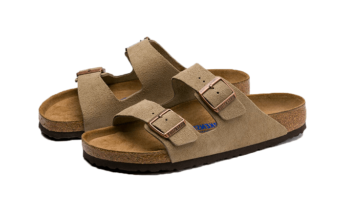 Birkenstock Arizona Suede Leather Soft Footbed Taupe