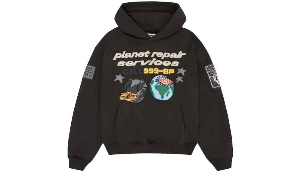 Broken Planet Repair Services Hoodie Soot Black