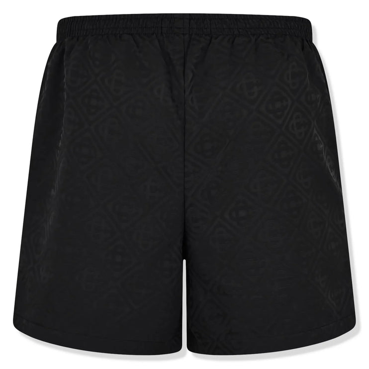 Back view of Casablanca Casa Jacquard Black Swim Shorts