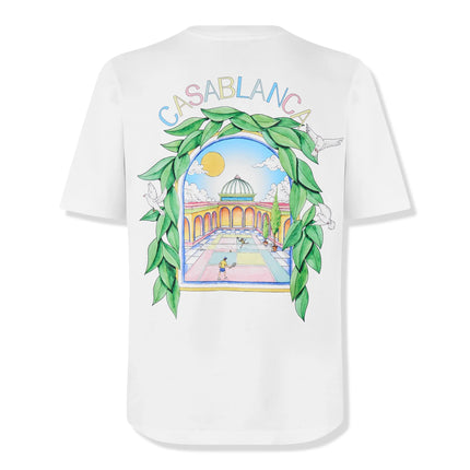 Casablanca L'Arche Tennis Club Graphic White T Shirt