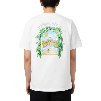 Casablanca L'Arche Tennis Club Graphic White T Shirt